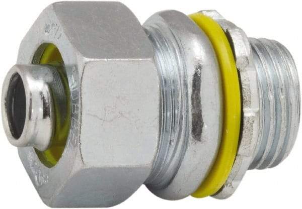 Hubbell-Raco - 3/8" Trade, Steel & Malleable Iron Straight Liquidtight Conduit Connector - Top Tool & Supply