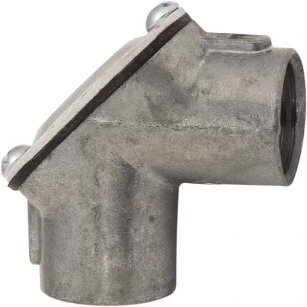 Hubbell-Raco - 3/4" Trade, Die Cast Zinc Threaded Angled Rigid/Intermediate (IMC) Conduit Coupling - Top Tool & Supply