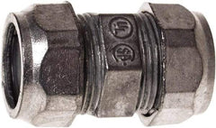 Hubbell-Raco - 2" Trade, Die Cast Zinc Compression Straight EMT Conduit Coupling - Top Tool & Supply