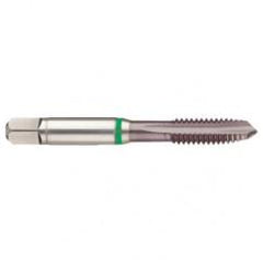 M2x0.40 6H 3-Flute Cobalt Green Ring Spiral Point Plug Tap-TiCN - Top Tool & Supply
