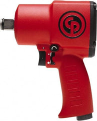 Chicago Pneumatic - 3/4" Drive, 4,850 RPM, 1,050 Ft/Lb Torque Impact Wrench - Pistol Grip Handle, 960 IPM, 34.75 CFM, 90 psi, 3/8" NPT Inlet - Top Tool & Supply