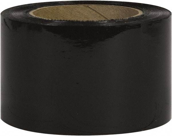 Made in USA - 3" x 1,000' 80 Gauge Black Bunding Stretch Film - Top Tool & Supply