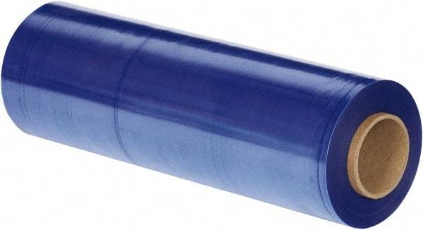 Made in USA - 18" x 1,500' 100 Gauge Blue UVI Hand Stretch Film - Top Tool & Supply