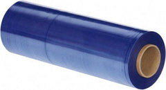 Made in USA - 18" x 1,500' 100 Gauge Blue UVI Hand Stretch Film - Top Tool & Supply