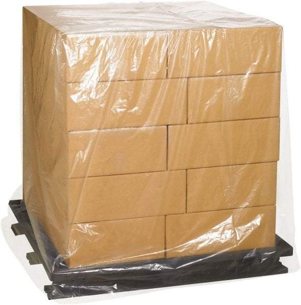 Made in USA - 27" Long x 36" Wide x 65" High Pallet Cover - Clear, Case, 100 Piece - Top Tool & Supply