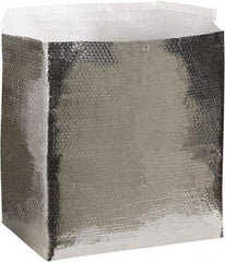 Made in USA - 18" Long x 12" Wide x 12" High x 3/16" Thick Box Liner - Silver, Case - Top Tool & Supply