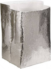 Made in USA - 16" Long x 16" Wide x 16" High x 3/16" Thick Box Liner - Silver, Case - Top Tool & Supply