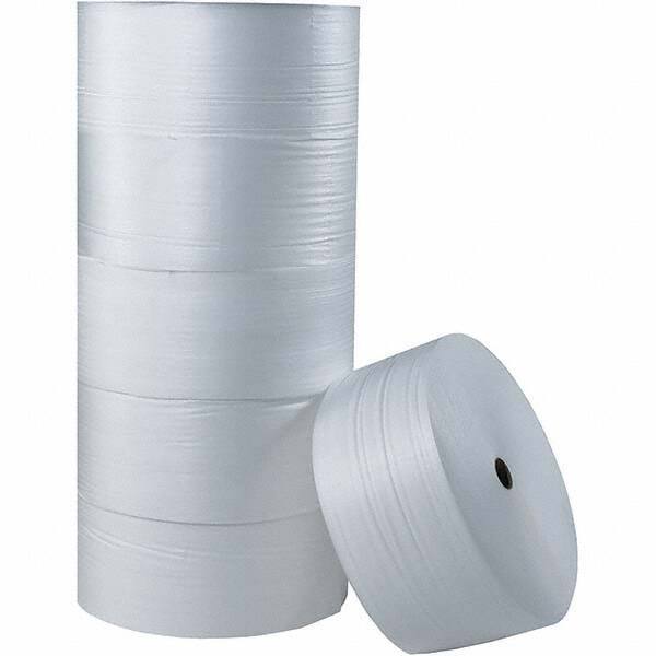 Made in USA - 250' Long x 12" Wide x 1/4" Thick, Foam Roll - White - Top Tool & Supply