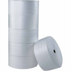 Made in USA - 250' Long x 12" Wide x 1/4" Thick, Foam Roll - White - Top Tool & Supply