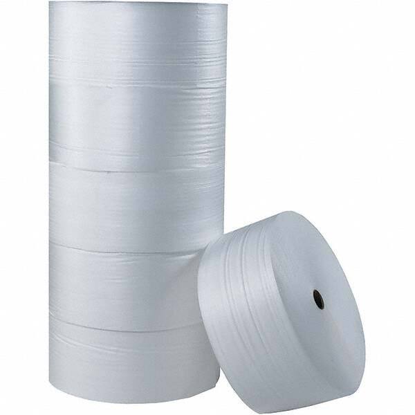 Made in USA - 1,250' Long x 72" Wide x 1/16" Thick, Foam Roll - White - Top Tool & Supply