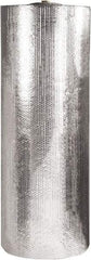 Made in USA - 125' Long x 60" Wide x 3/16" Thick, Bubble Roll - Silver - Top Tool & Supply