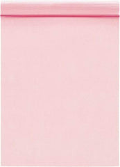 Value Collection - 10" Long x 8" Wide, 2 mil Thick, Self Seal Antistatic Poly Bag - Pink, Standard Grade - Top Tool & Supply