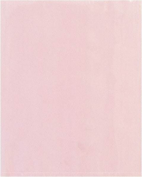 Value Collection - 12" Long x 12" Wide, 4 mil Thick, Open Top Antistatic Poly Bag - Pink, Heavy-Duty Grade - Top Tool & Supply