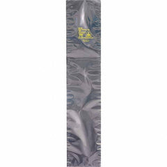 Made in USA - 30" Long x 8" Wide, 3.1 mil Thick, Open Top Static Shield Bag - Transparent, Metal-In, Standard Grade - Top Tool & Supply