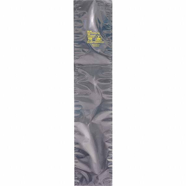 Made in USA - 30" Long x 12" Wide, 3.1 mil Thick, Open Top Static Shield Bag - Transparent, Metal-In, Standard Grade - Top Tool & Supply