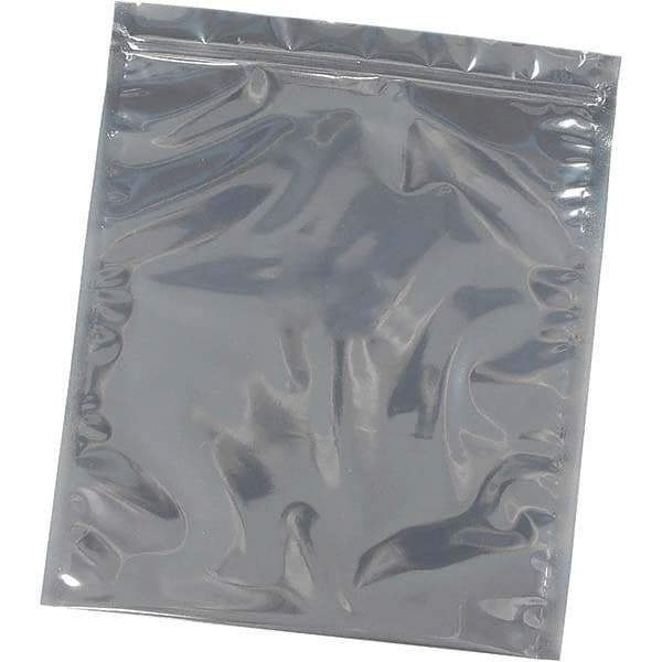 Made in USA - 12" Long x 12" Wide, 3 mil Thick, Self Seal Recloseable Zip Top Static Protection Bag - Transparent, Standard Grade - Top Tool & Supply