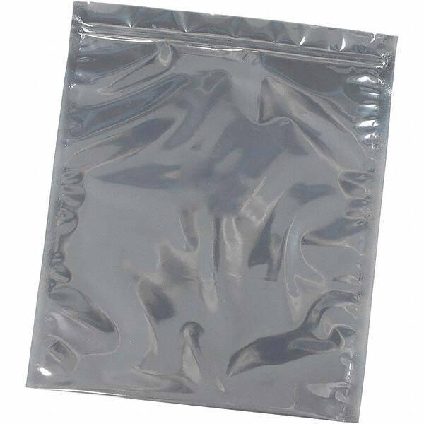 Made in USA - 6" Long x 4" Wide, 3 mil Thick, Self Seal Recloseable Zip Top Static Protection Bag - Transparent, Standard Grade - Top Tool & Supply