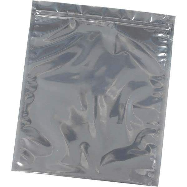 Made in USA - 5" Long x 3" Wide, 3 mil Thick, Self Seal Recloseable Zip Top Static Protection Bag - Transparent, Standard Grade - Top Tool & Supply