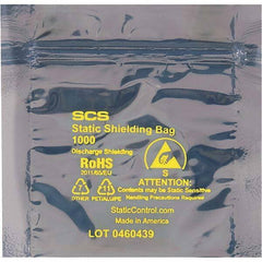 Made in USA - 24" Long x 24" Wide, 3.1 mil Thick, Self Seal Static Shield Bag - Transparent, Metal-In, Standard Grade - Top Tool & Supply