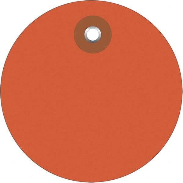 Made in USA - Safety & Facility Blank Tag - Orange Vinyl - Top Tool & Supply