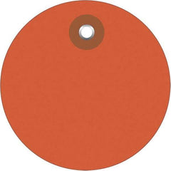 Made in USA - Safety & Facility Blank Tag - Orange Vinyl - Top Tool & Supply