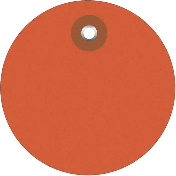 Made in USA - Safety & Facility Blank Tag - Orange Vinyl - Top Tool & Supply