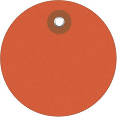 Made in USA - Safety & Facility Blank Tag - Orange Vinyl - Top Tool & Supply