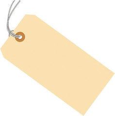 Made in USA - 3-1/4" High x 1-5/8" Long, Safety & Facility Blank Tag - Manila Cardstock - Top Tool & Supply