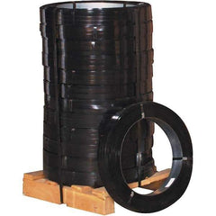 Made in USA - 3,930' Long x 1/2" Wide, Oscillated Coil Steel Strapping - 860 Lb Capacity, 0.015" Thick - Top Tool & Supply