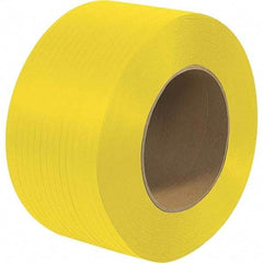 Made in USA - 9,000' Long x 1/2" Wide, Coil Case Polypropylene Strapping - 250 Lb Capacity, 0.02" Thick - Top Tool & Supply