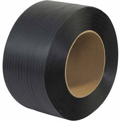 Made in USA - 6,600' Long x 1/2" Wide, Coil Case Polypropylene Strapping - 500 Lb Capacity, 0.026" Thick - Top Tool & Supply