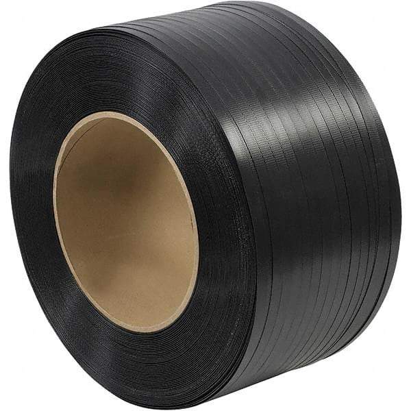 Made in USA - 6,000' Long x 5/8" Wide, Coil Case Polypropylene Strapping - 600 Lb Capacity, 0.025" Thick - Top Tool & Supply