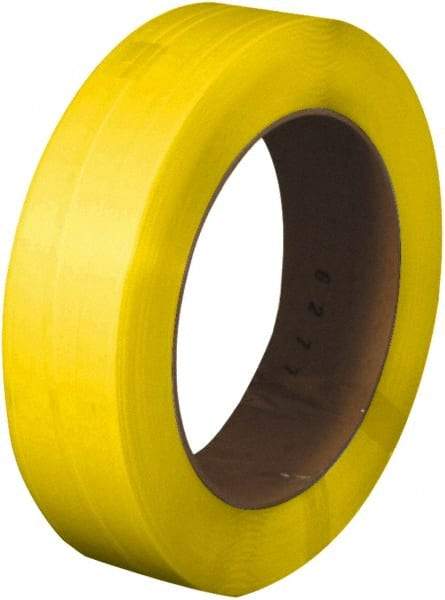 Made in USA - 7,200' Long x 1/2" Wide, Coil Case Polypropylene Strapping - 600 Lb Capacity, 0.026" Thick - Top Tool & Supply