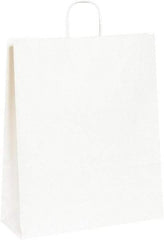 Made in USA - Kraft Grocery Bag - 16 x 6 x 19-1/4, White - Top Tool & Supply