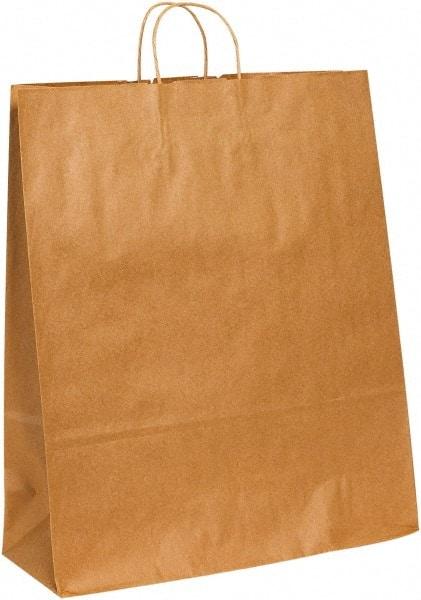 Made in USA - Kraft Grocery Bag - 16 x 6 x 19-1/4, Kraft - Top Tool & Supply