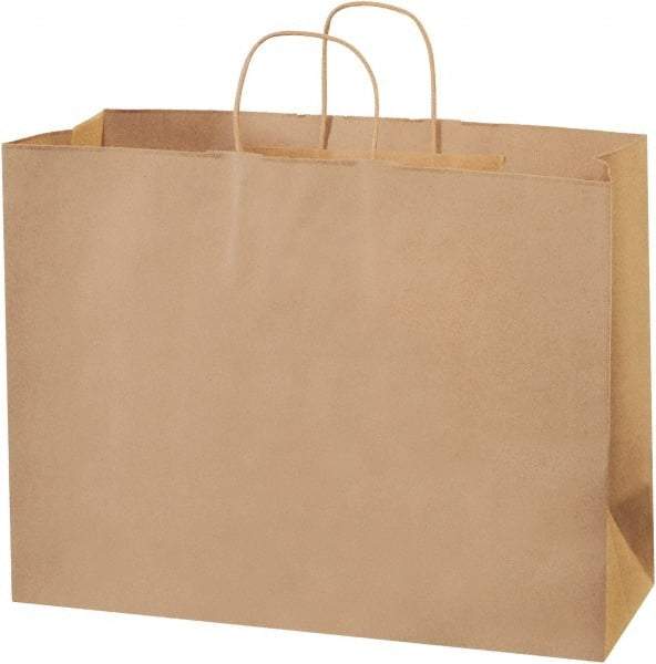 Made in USA - Kraft Grocery Bag - 16 x 6 x 12, Kraft - Top Tool & Supply