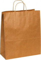 Made in USA - Kraft Grocery Bag - 13 x 6 x 15-3/4, Kraft - Top Tool & Supply