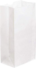 Made in USA - Kraft Grocery Bag - 6 x 3-5/8 x 11, White - Top Tool & Supply