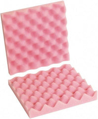 Made in USA - 10" Long x 10" Wide, Antistatic Convoluted Foam Set - Pink, Standard Grade - Top Tool & Supply