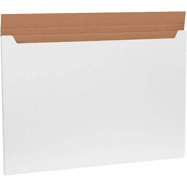 Made in USA - 26" Wide x 38" Long x 1" High Rectangle Crush Proof Mailers - 1 Wall, White - Top Tool & Supply