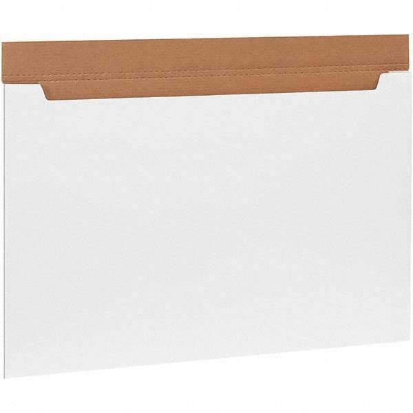 Made in USA - 24" Wide x 36" Long x 2-1/2" High Rectangle Crush Proof Mailers - 1 Wall, White - Top Tool & Supply