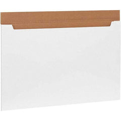 Made in USA - 24" Wide x 36" Long x 2-1/2" High Rectangle Crush Proof Mailers - 1 Wall, White - Top Tool & Supply