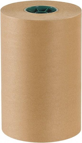 Made in USA - 600' Long x 12" Wide Roll of Kraft Paper with 10# Gloss Polyethylene - 50 Lb Paper Weight - Top Tool & Supply