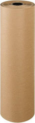 Made in USA - 300' Long x 36" Wide Roll of Indented Kraft Paper - 60 Lb Paper Weight - Top Tool & Supply