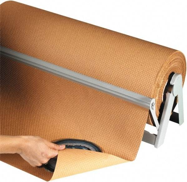 Made in USA - 300' Long x 48" Wide Roll of Indented Kraft Paper - 60 Lb Paper Weight - Top Tool & Supply