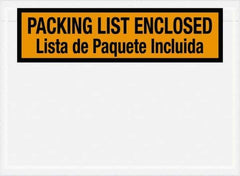 Value Collection - 1,000 Piece, 7-1/2" Long x 5-1/2" Wide, Packing List Envelope - Orange - Top Tool & Supply