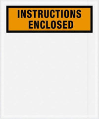 Value Collection - 500 Piece, 12" Long x 10" Wide, Packing List Envelope - Instructions Enclosed, Orange - Top Tool & Supply