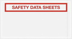 Value Collection - 1,000 Piece, 5-1/2" Long x 10" Wide, Packing List Envelope - Material Safety Data Sheets Enclosed, Clear - Top Tool & Supply