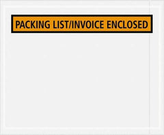 Value Collection - 1,000 Piece, 4-1/2" Long x 5-1/2" Wide, Packing List Envelope - Packing List/Invoice Enclosed, Orange - Top Tool & Supply