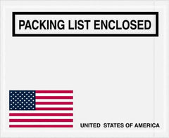 Value Collection - 1,000 Piece, 4-1/2" Long x 5-1/2" Wide, Packing List Envelope - Packing List Enclosed, Red, White & Blue - Top Tool & Supply